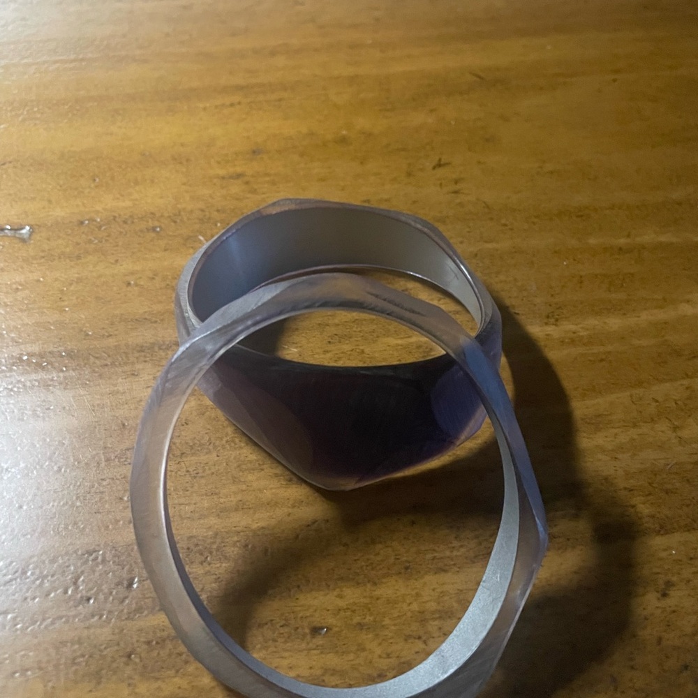 Original Signed Acrylic Bangles From Designer, Fe… - image 2